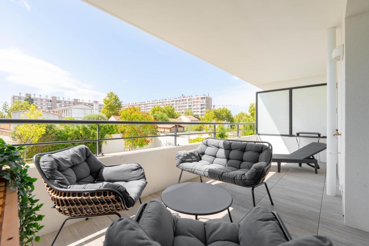 T2 Entre La Plage Et Le Velodrome-Terrasse / Parking 马赛 外观 照片